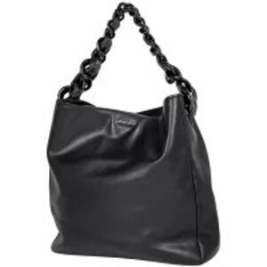 Miu MIu Chain Shoulder Bag Hobo Leather Black